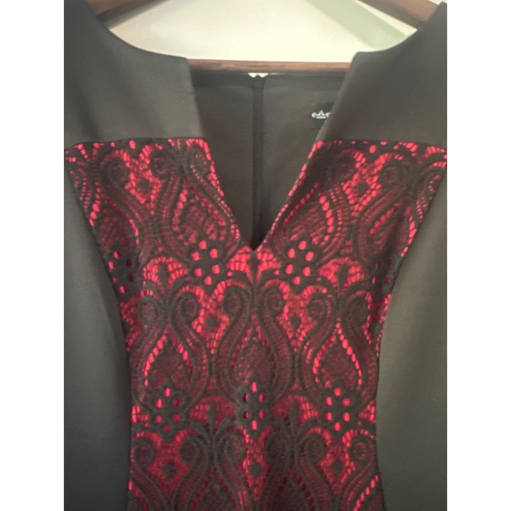 Whimsigoth Romantic Lace Sheath Dress | Black Vampire Corp Goth Y2K Style 12 - Picture 9 of 10